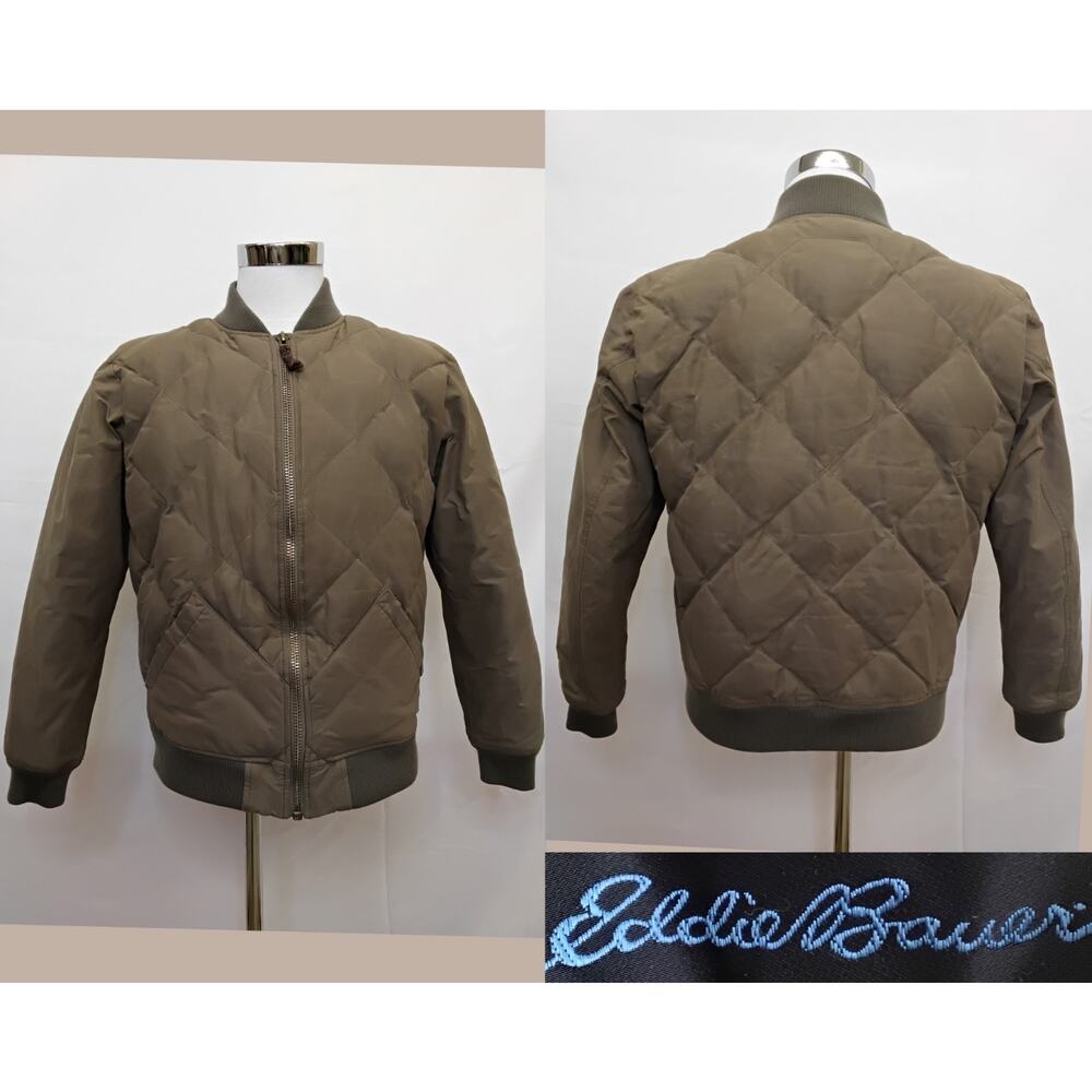 Eddie Bauer 1936 Skyliner Bauer Down Jacket Men's M Brown Insulated #Z5340